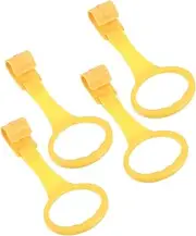 ibasenice Toys to Help Stand 4pcs Pull Ring Safe Sturdy Crib Hanging Toys Random Color