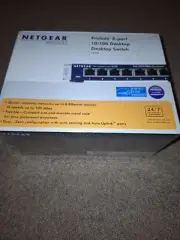 NETGEAR. Prosafe, 8-port, 10/100, Desktop Switch FS208