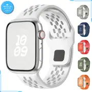 Apple Watch Band 38mm 40mm 41mm 42mm 44mm 45mm 46mm 49mm Silicone Wrist Strap