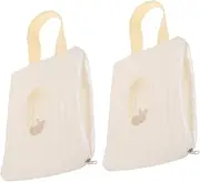 Yardwe 2pcs Portable Wipes Dispenser for Travel Diaper Bag Nursery Refillable Wipe Holder Lightweight Versatile Wet Dry for Bathroom the Go Use