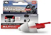 Alpine Hearing Protection Earplugs Motosafe, Race