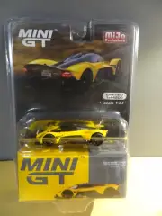 MINI GT #744 - SUNBURST YELLOW - ASTON MARTIN VALYRIE - MIJO USA EXCLUSIVE