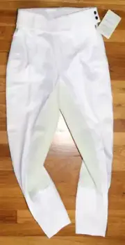 NWT Georg Schumacher White Full Seat Riding Breeches Women's 30L