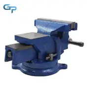 Bench Vise W/ Anvil Swivel 4in Locking Base Tabletop Clamp Heavy Duty Steel US
