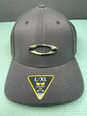 OAKLEY TINCAN Men's Camouflage Logo Black Stretch Fit Cap