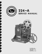 LW 224-A 16mm Projector Optical Data Analyzer Service & Repair Manual Reprint