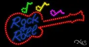 NEW “ROCK & ROLL" 32x17 w/LOGO SOLID & ANIMATED LED SIGN w/CUSTOM OPTIONS 21773