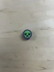 WKRMN “Skeletor" GITD Rubber Skull Lanyard Bead