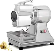 550W Commercial Cheese Grinder, Electric Rotary Cheese Shredder Machine with Stainless Steel Tray and Safety Net, 40KG/H Production, Even and Fine Cutting, for Cheese, Butter, Bread Bran Crumbs