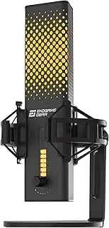 Endgame Gear XSTRM USB Microphone for Streaming, Podcast, Studio Quality Recording, 24 Bit/192 kHz, External Mic, AI Noise Cancellation, Typing Mute, PC & Mac - Black