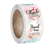 500 Pcs/roll Round Thank You Stickers Labels For Wedding Pretty Gift Cards Envelope Sealing Label Stickers