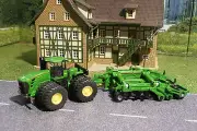 Siku 1856 John Deere 9630 Tractor with Amazone Centaur Cultivator Harrow 1:87