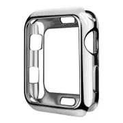 Silicone Soft Case Watch Protector Screen Protector Case Cover for Apple iwatch4 Smart Watch SILVER COLOR