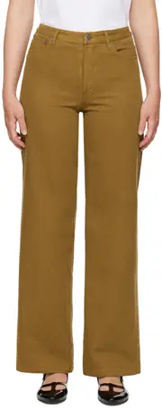 A.P.C. Elisabeth Wide-Leg Jeans 25,26,27,28,29,30,31,32 Tobacco