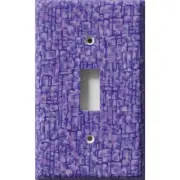 SnazzySwitch Purple Squares Decorative Light Switch Plate Cover