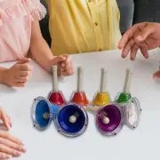 8x Diatonic Metal Bells Hand Percussion Bells for Wedding Children Holiday