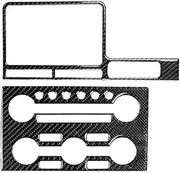 AIOSPSPR Radio Console Sticker Navigation Display Surround Cover Decoration Compatible for Nissan GTR R35 2008-2016 Car Accessories(RHD Black)