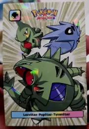 Attacks 2 Database Cracked Ice Holo Pokemon Larvitar Pupitar Tyranitar Lot