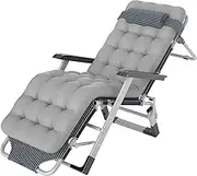 Zero Gravity Lounge Chair, Zero Gravity Chairs Heavy Duty Adjustable Steel Mesh Zero Gravity Lounge Chair Recliners W/Pillows Load-Bearing 200kg Sun Loungers Lounge Chair (Color : Blue, Size : Cotto