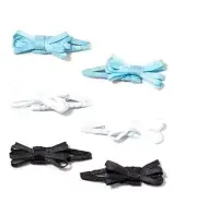 New 6Pk Cat & Jack Mini Hair Bow Snap Clips Toddler Girls Blue White Black USA