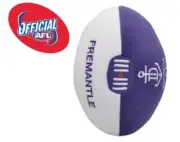Fremantle Dockers Official AFL Plush Soft Baby Indoor Football Kids Infants 18cm