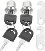 KALLORY 4Pcs Durable Drawer Secure Cabinet Locks for File Storage Easy Installation for Cabinets for Offices Homes Rvs