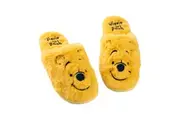 Winnie the Pooh Womens/Ladies Face Embroidered Mule Slippers (Yellow) - UTNS8605