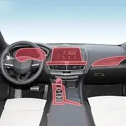 LQUNGE Car interior gearbox panel TPU protective film screen anti scratch repair refit ，For Cadillac CT5 2024