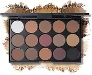 RoseFlower 15 Colors Matte Eyeshadow Palette Makeup Highly Pigmented Make Up Shimmer Eye Shadow Pallet Powder - Long Lasting Cosmetic Palette