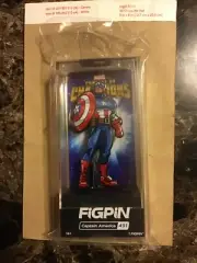 MARVEL FIGPIN CAPTAIN AMERICA NEW IN BOX VHTF MARVEL FIGPIN