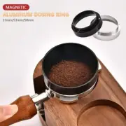 51mm/53mm/58mm Aluminum Dosing Ring with Magnetic for Brewing Coffee Powder Tool