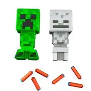 Nerf Minecraft Creeper & Skeleton Mob Pack, 2 Blasters and 8 Darts