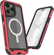 Ghostek Atomic Slim iPhone 15 Pro Max MagSafe Case, 15 Max, Red