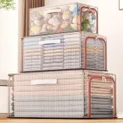Multi Compartment Wardrobe Clothes Storage Box Foldable Clothing Storage Box