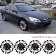 For Honda Accord 15" Set of 4 Hubcaps Wheel Rim Cover Hub Caps R15 Steel Wheel