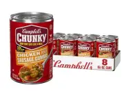 Campbell’s Chunky Soup, Chicken and Sausage Gumbo, 16.1 Oz Can (Case of 8)