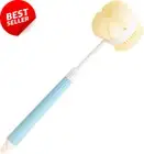 Two-Sided Shower Brush Loofah Back Scrubber Adjustable Handle
