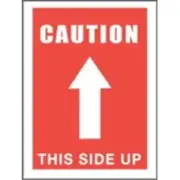 1000 - #DL1491 3x5" Caution This Side Up (Arrow) Label