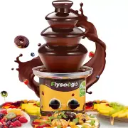 4 Tiers Chocolate Fountain Machine Upgraded Professional Fondue Fountain Easy Cl