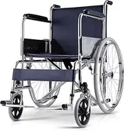 [Altus] Chrome Manual Wheelchair Self Propelled Portable Folding Wheel Chair Swing Away Footrests (809-B)