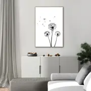 DANDELIONS ABSTRACT Canvas Prints Wall Art