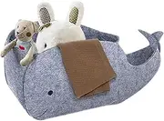Storage Basket,Whale Shaped Storage Container | Decorative Indoor Home Decoration, Sundries Organizer for Living Room, Bedroom, Nursery