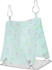 FIXOSHEE Warm Bird Nest Hanging Hammock House Durable Conure Bird Bed with Ventilated Bottom Mesh for Parakeet and Lovebird Cage Accessories Space Saving Design Charming Cartoon Appearance