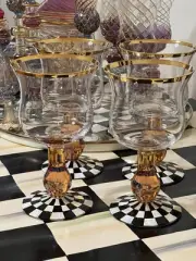 Mackenzie Childs Brand New Wine Glasses- Price For 1