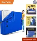 Privacy-Preserving King Size Mattress Protector - Water-Resistant, Reusable Bag