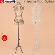 Female Metal Mannequin Dressmaker Inor Wire Model Adjustable Display Torso Tailo