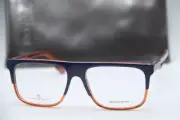 NEW ALEXANDER MCQUEEN MCQ 0051 G1S BLUE ORANGE AUTHENTIC EYEGLASSES W/CASE 55-16
