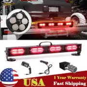23" LED Wireless Tow Trailer Light Bar Battery Flashing Magnetic Base for Truck