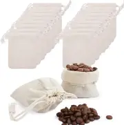 Hapdoo 24 Pack Cotton Muslin Bags with Drawstring Gift Bags Jewelry Pouches Sack