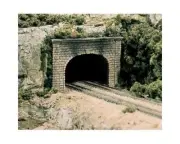 Woodland Scenics N Double Tunnel Portal, Cut Stone (2) [WOOC1157]